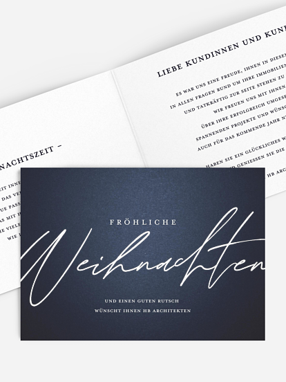 Geschäftliche Weihnachtskarte Modern Mix