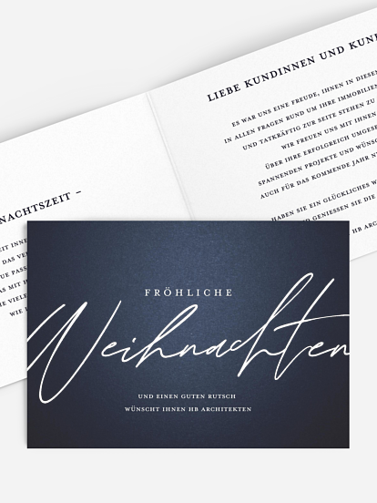 Geschäftliche Weihnachtskarte Modern Mix