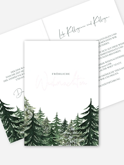 Weihnachtsfeier Warm Wintertrees