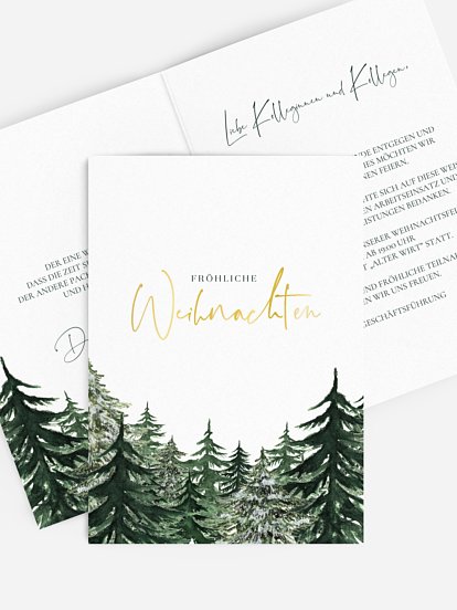 Weihnachtsfeier Warm Wintertrees