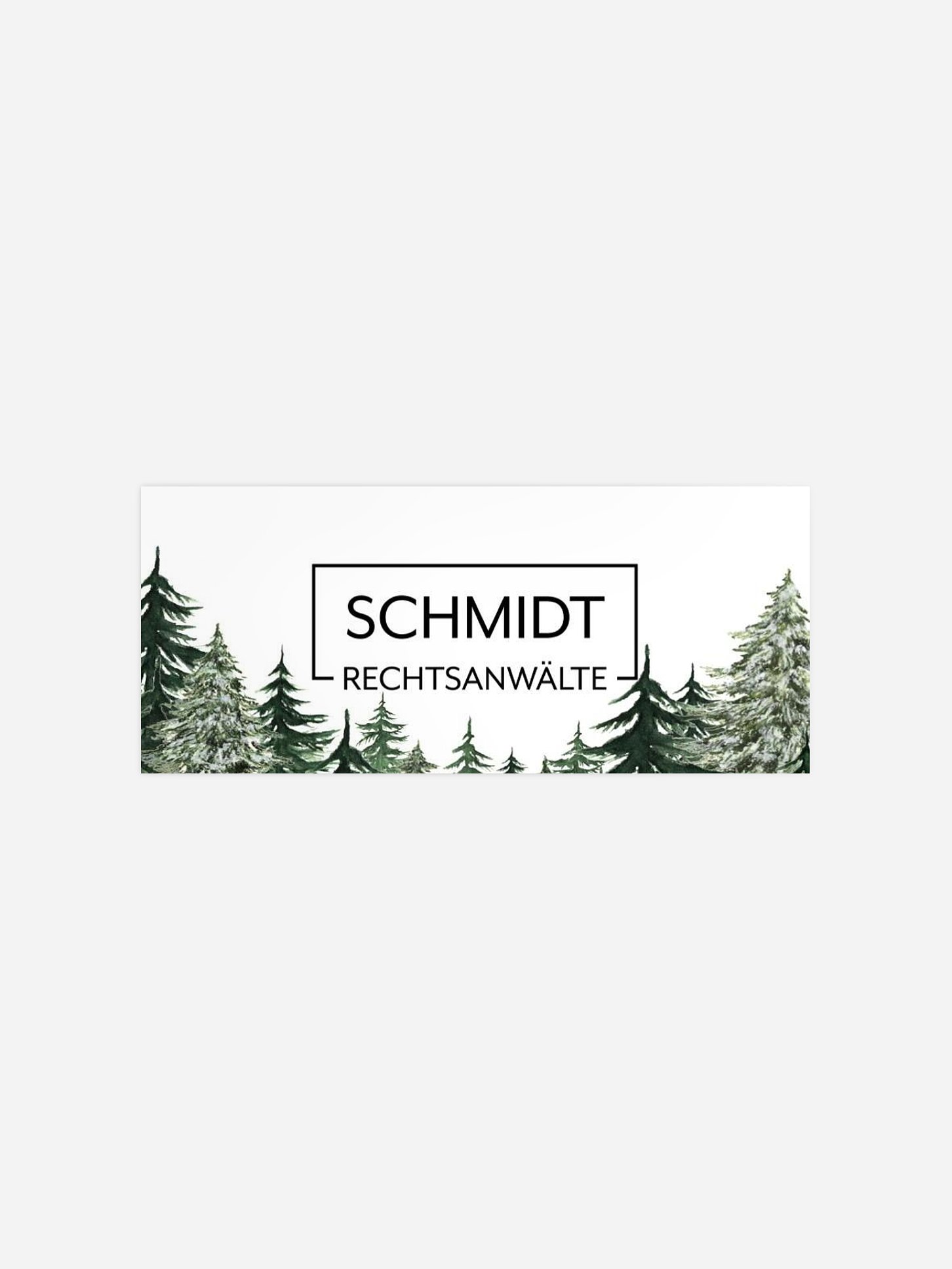 Geschenkaufkleber Geschäftlich Warm Wintertrees