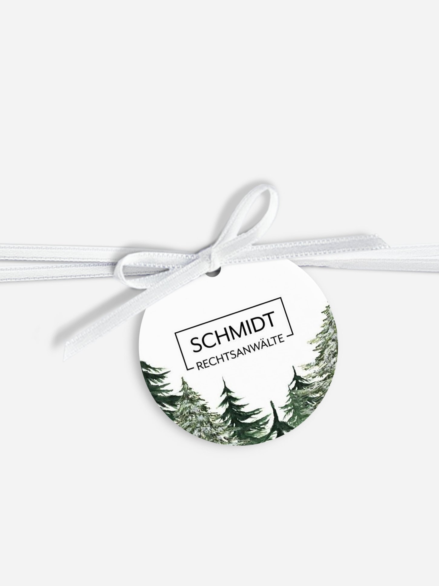 Geschenkanhänger Geschäftlich Warm Wintertrees