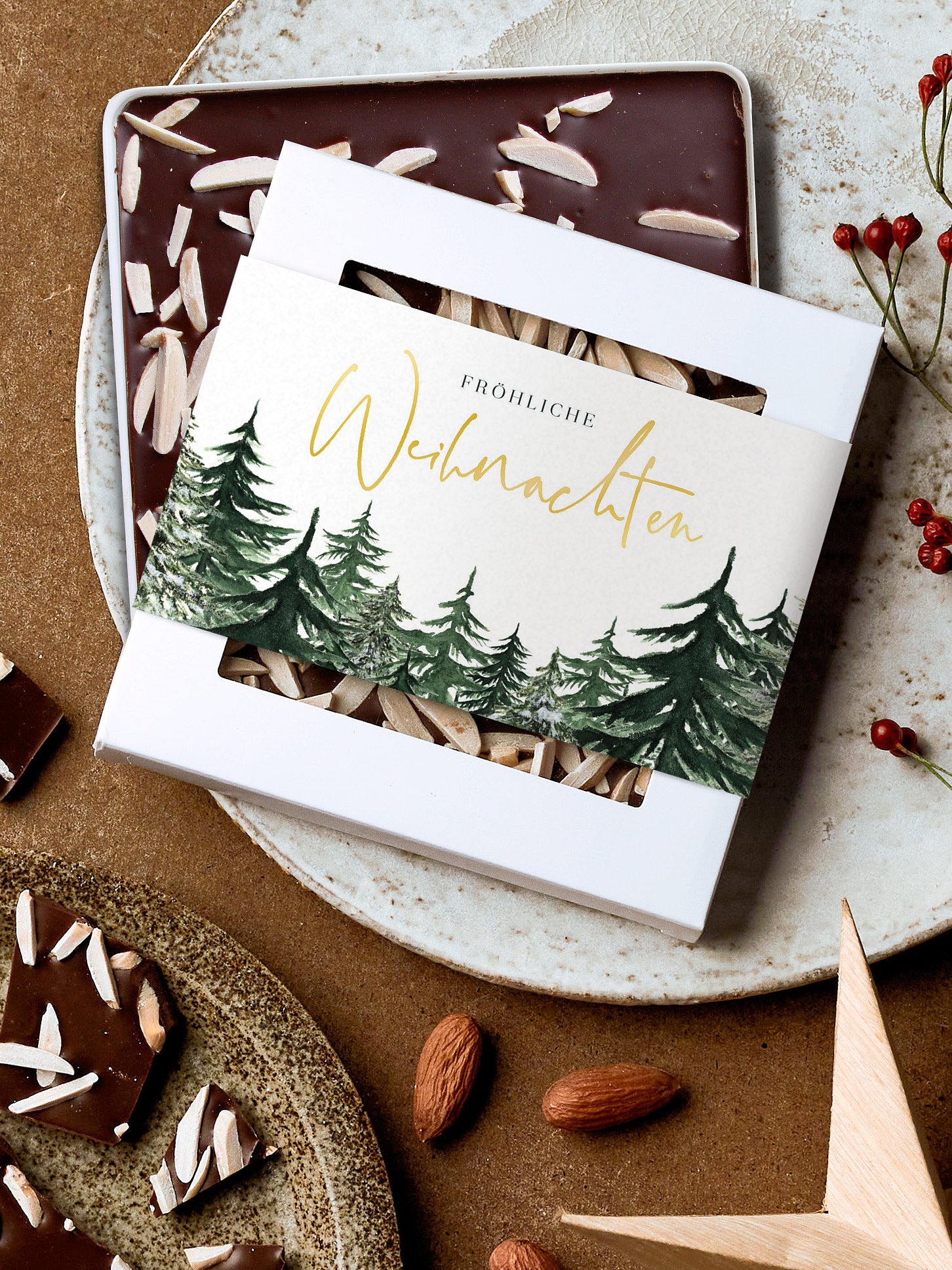 Schokobox geschäftlich Warm Wintertrees