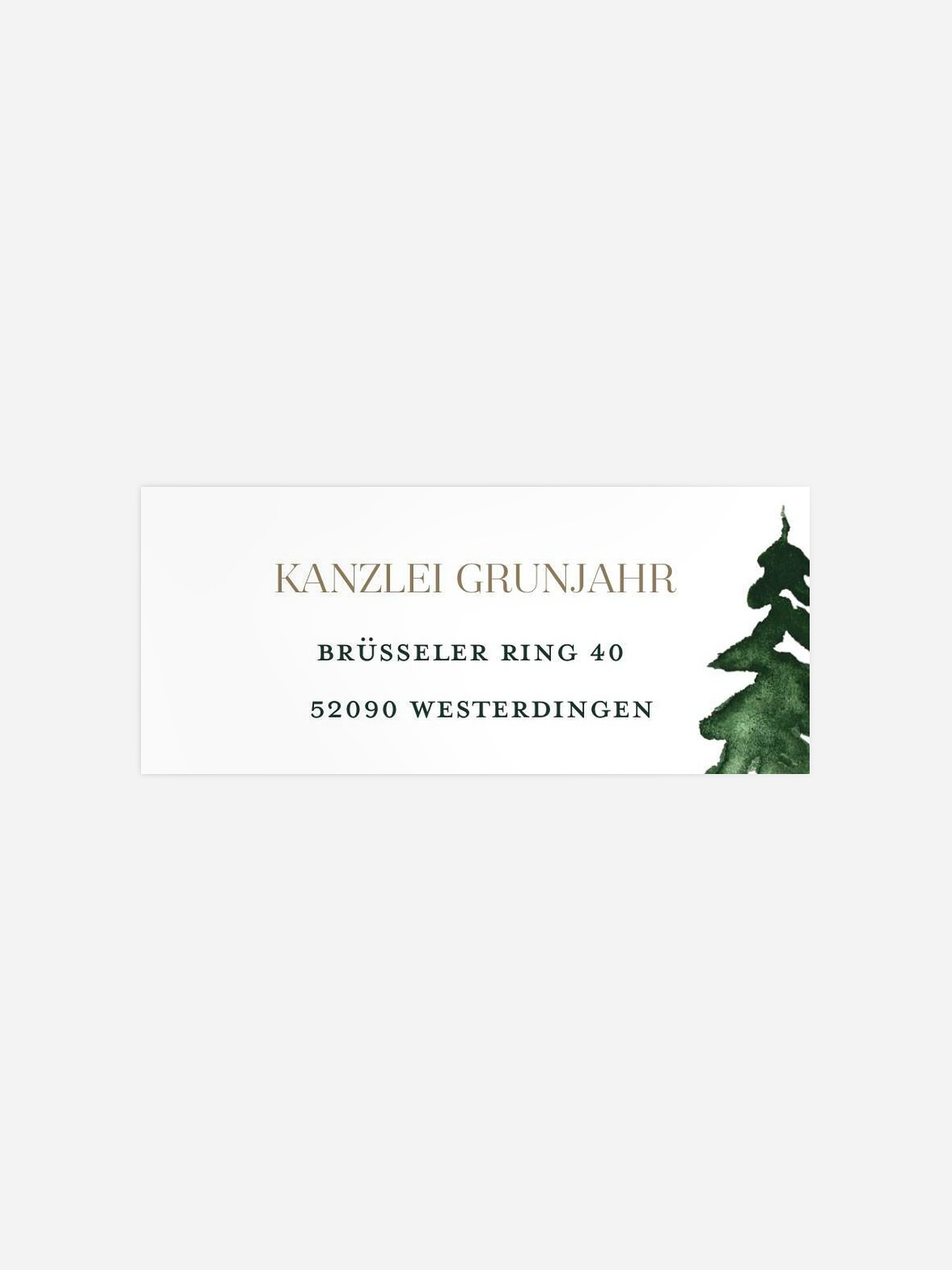 Absenderaufkleber geschäftl. Weihnachten The Three