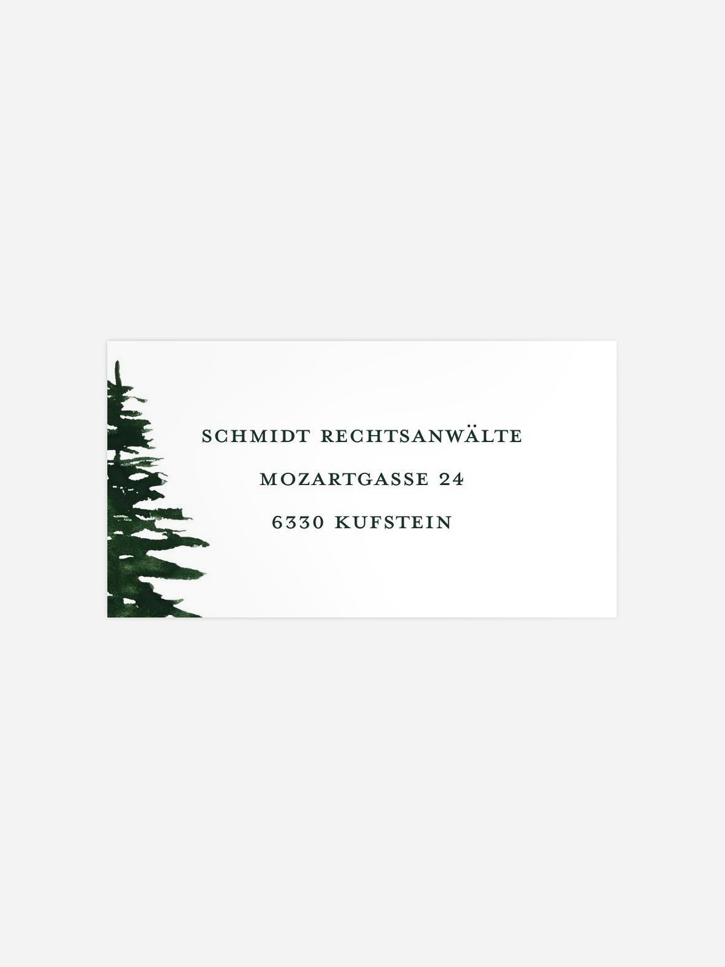 Empfängeraufkleber geschäftl. Weihnachten The Three