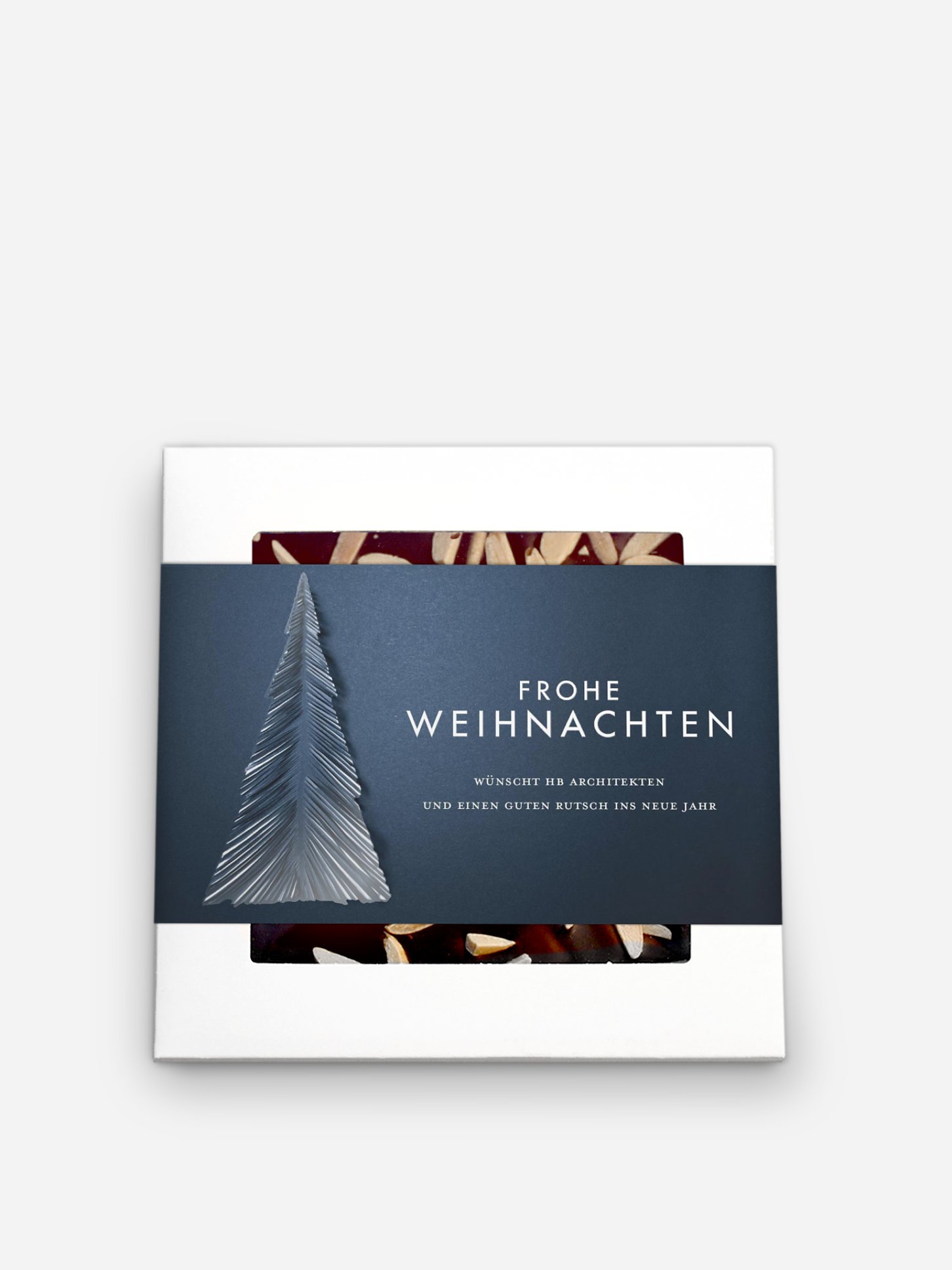 Schokobox geschäftlich Papiertannenbaum Lack