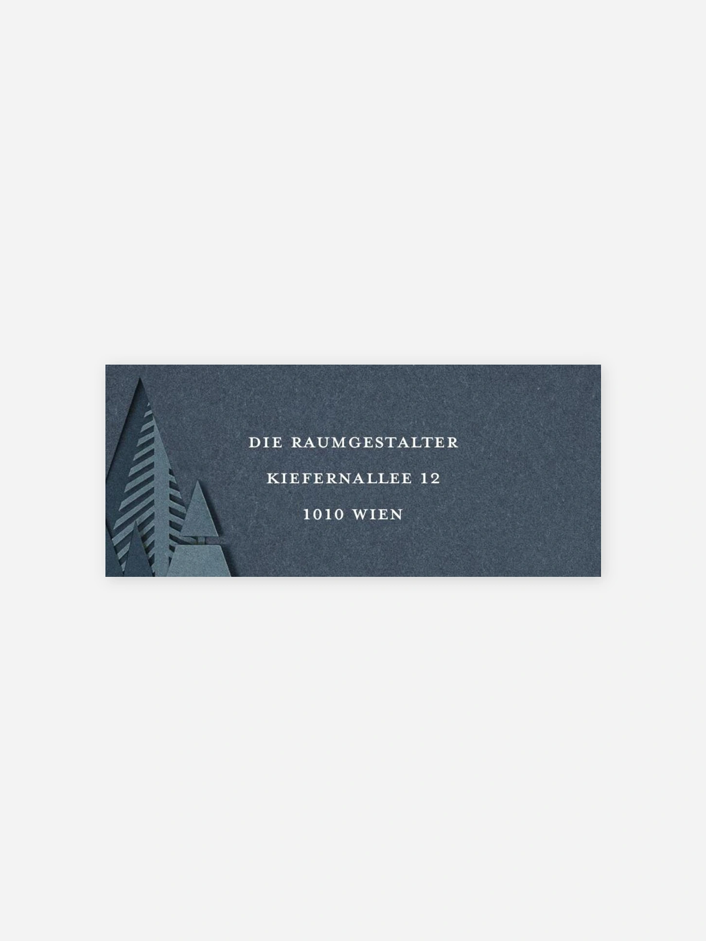 Absenderaufkleber geschäftl. Weihnachten Chic Silhouette