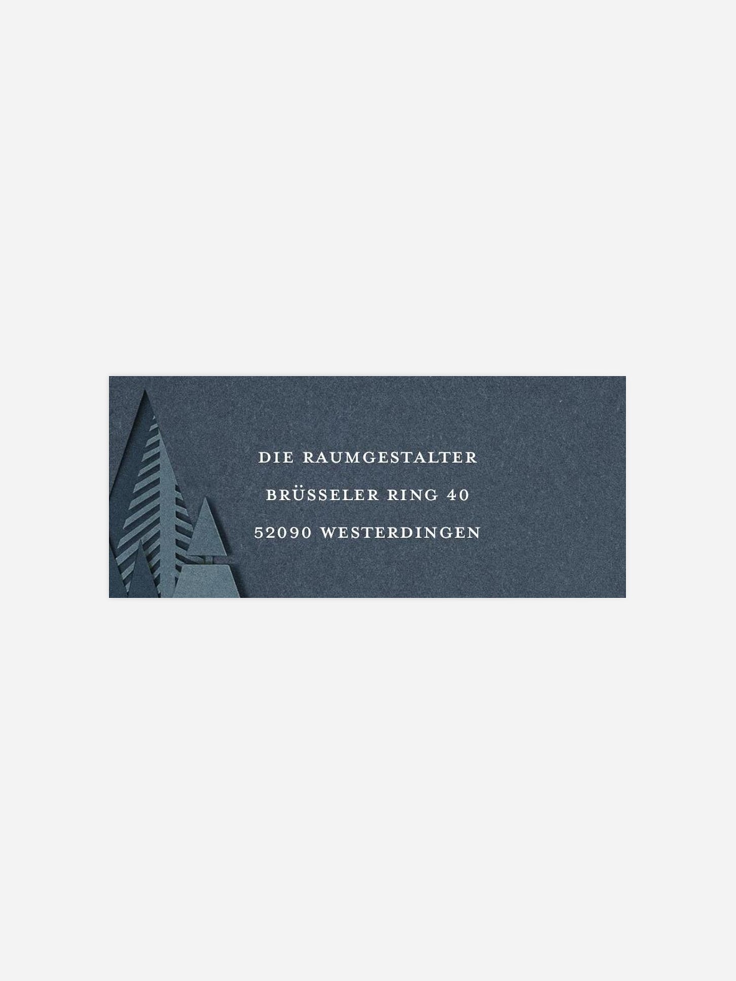 Absenderaufkleber geschäftl. Weihnachten Chic Silhouette