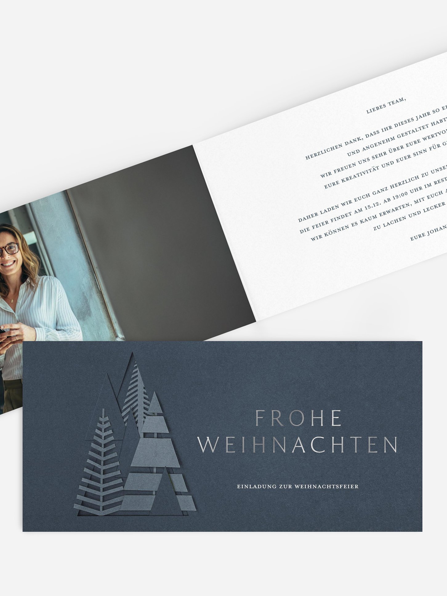Weihnachtsfeier Chic Silhouette
