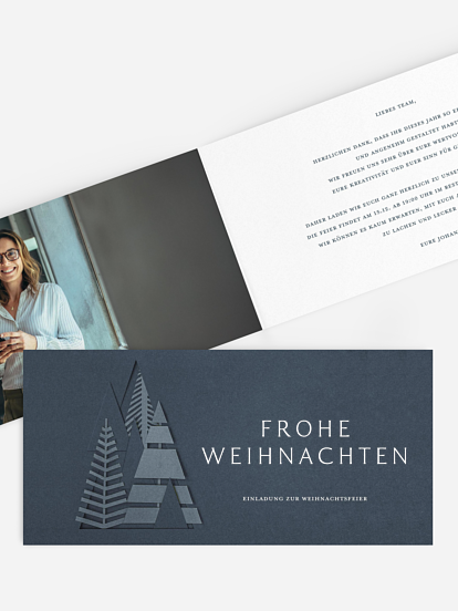 Weihnachtsfeier Chic Silhouette