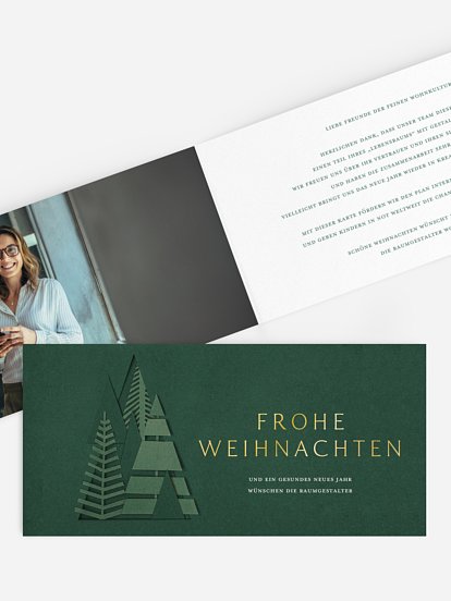 Spendenkarten Geschäftlich Chic Silhouette