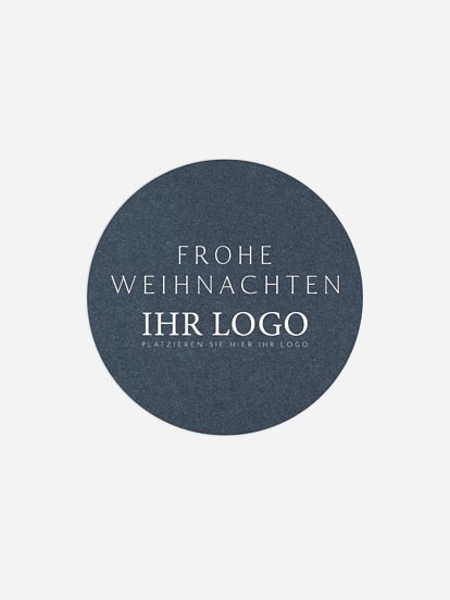 Geschenkaufkleber Geschäftlich Chic Silhouette