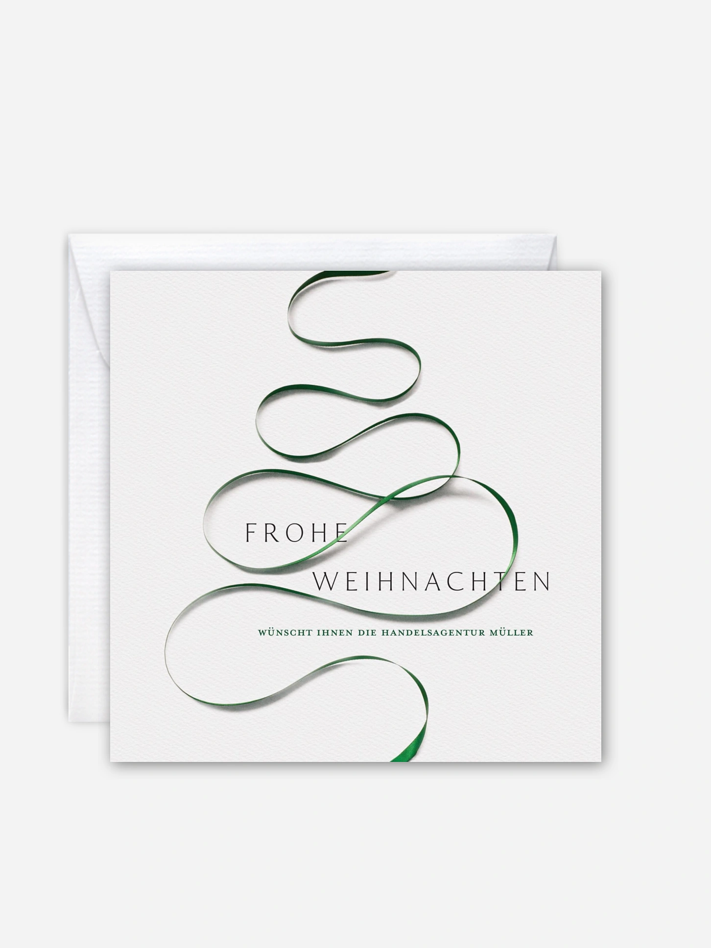 Geschäftliche Weihnachtskarte Ribbon Tree