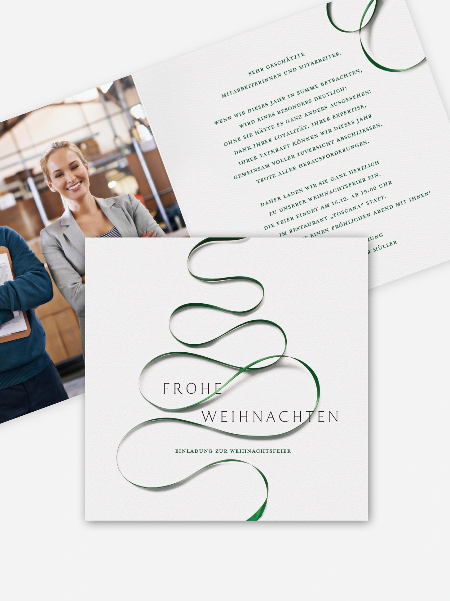 Weihnachtsfeier Ribbon Tree