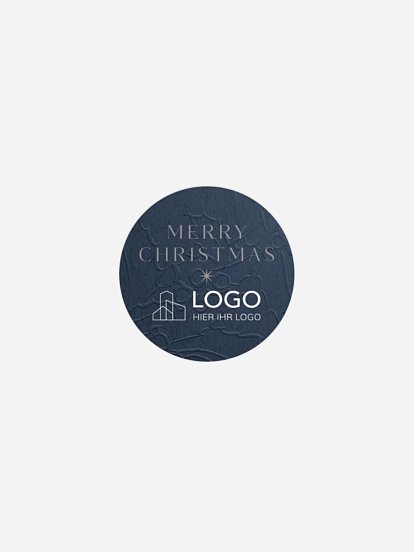 Geschenkaufkleber Geschäftlich Christmas Star