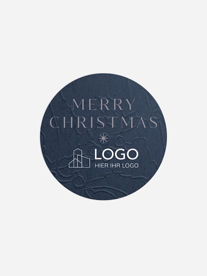 Geschenkaufkleber Geschäftlich Christmas Star