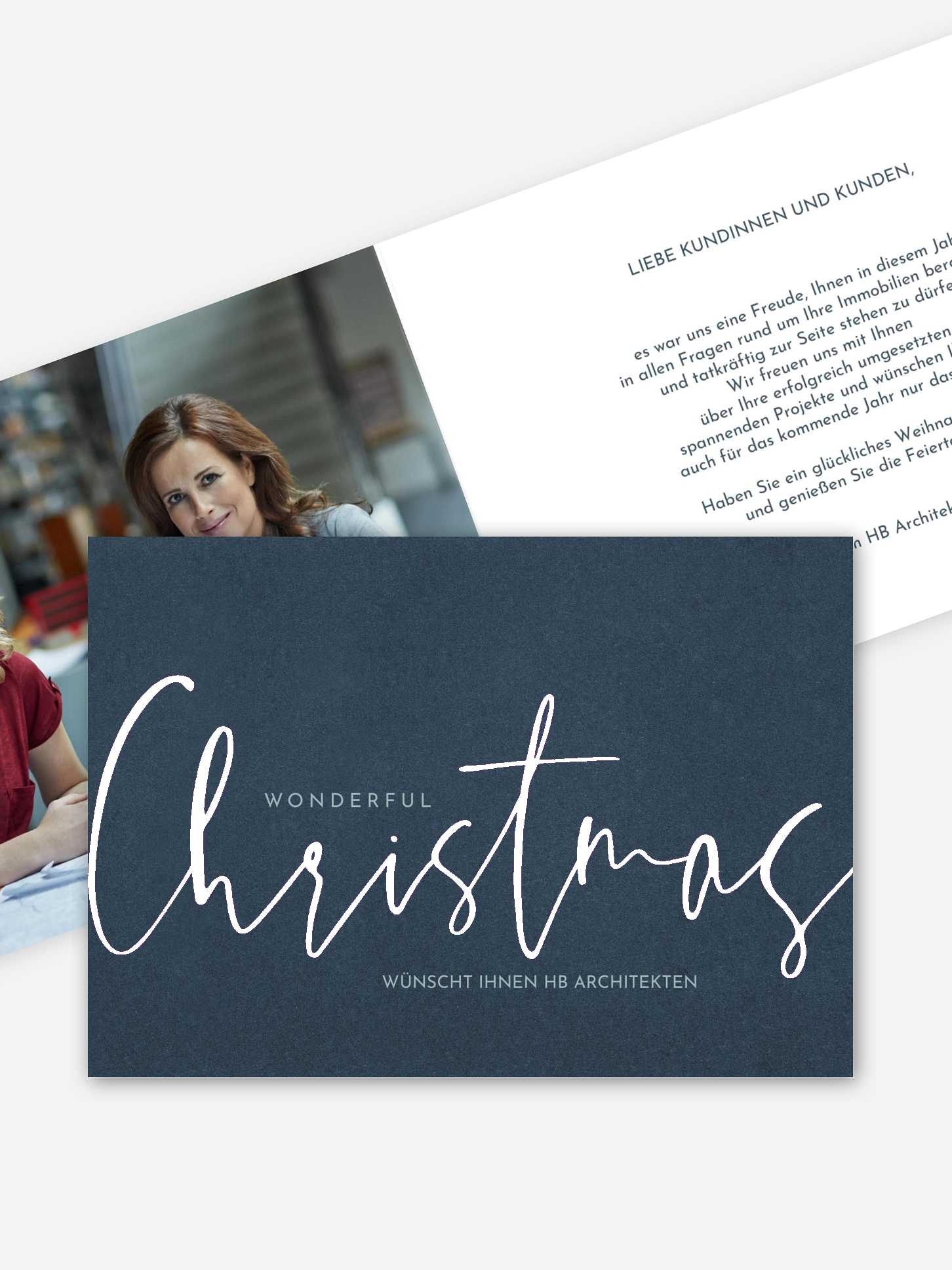 Geschäftliche Weihnachtskarte Christmas Note