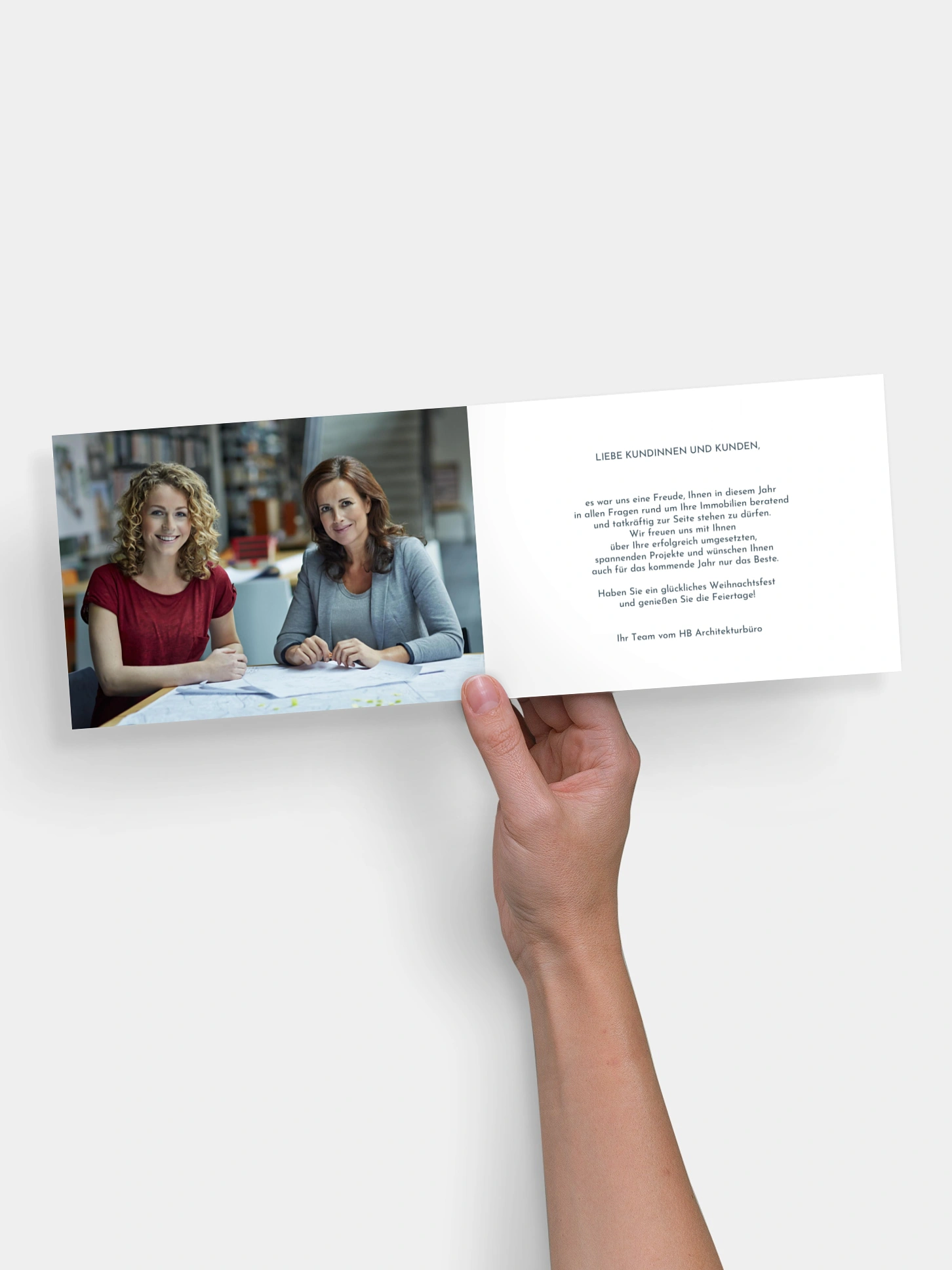Geschäftliche Weihnachtskarte Christmas Note