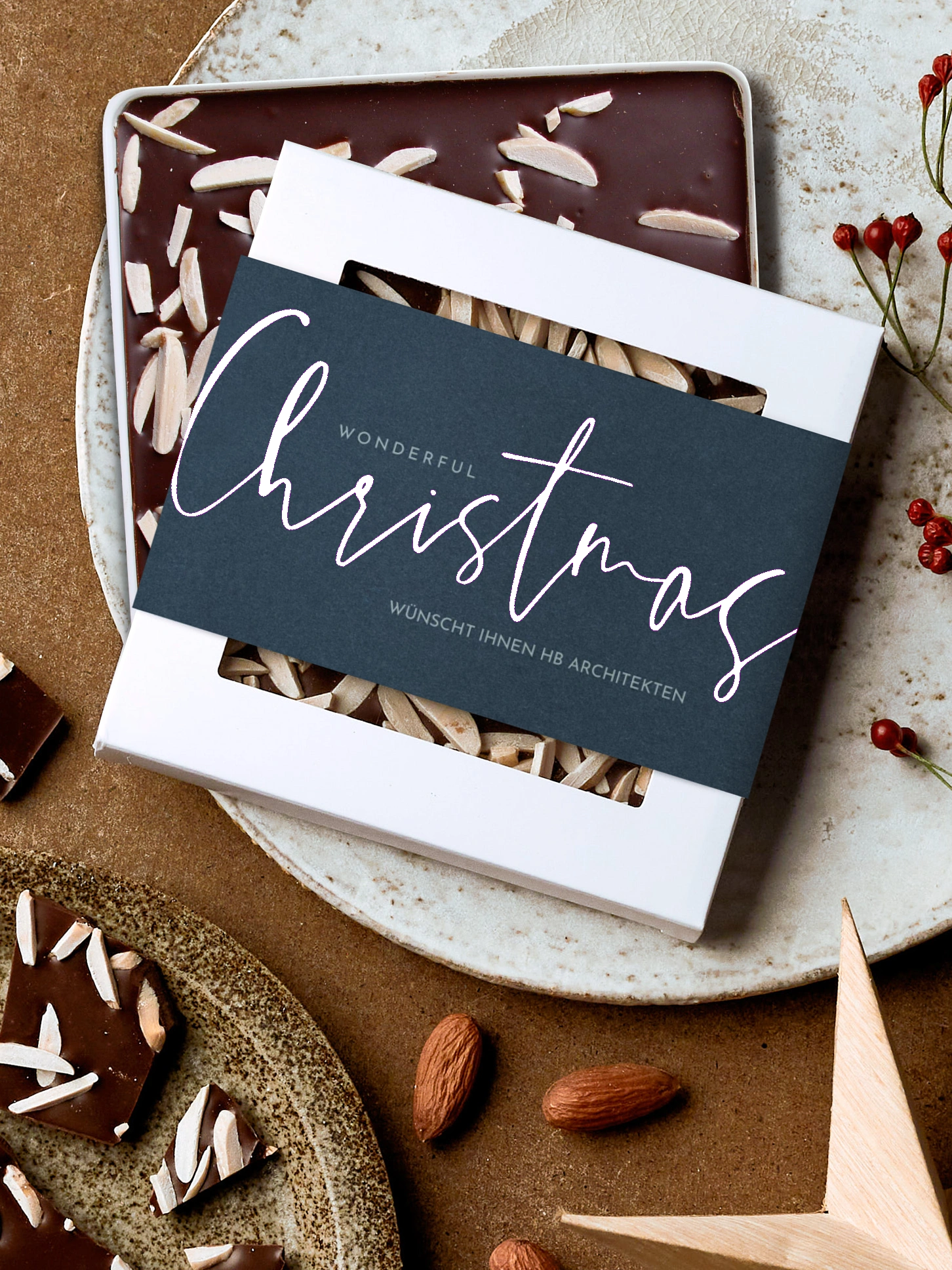 Schokobox geschäftlich Christmas Note