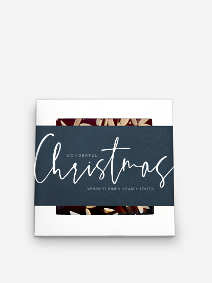 Schokobox geschäftlich Christmas Note