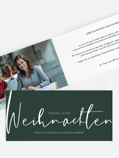 Geschäftliche Weihnachtskarte Christmas Melody