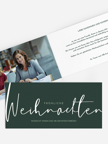 Geschäftliche Weihnachtskarte Christmas Melody