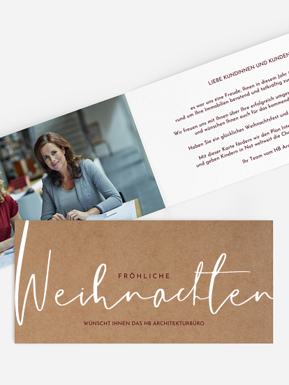 Spendenkarten Geschäftlich Christmas Melody