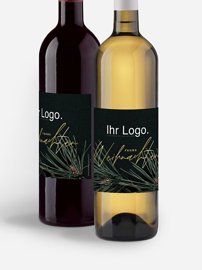 Flaschenetikett geschäftlich Modern Pine