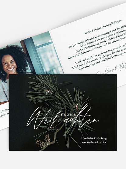 Weihnachtsfeier Modern Pine