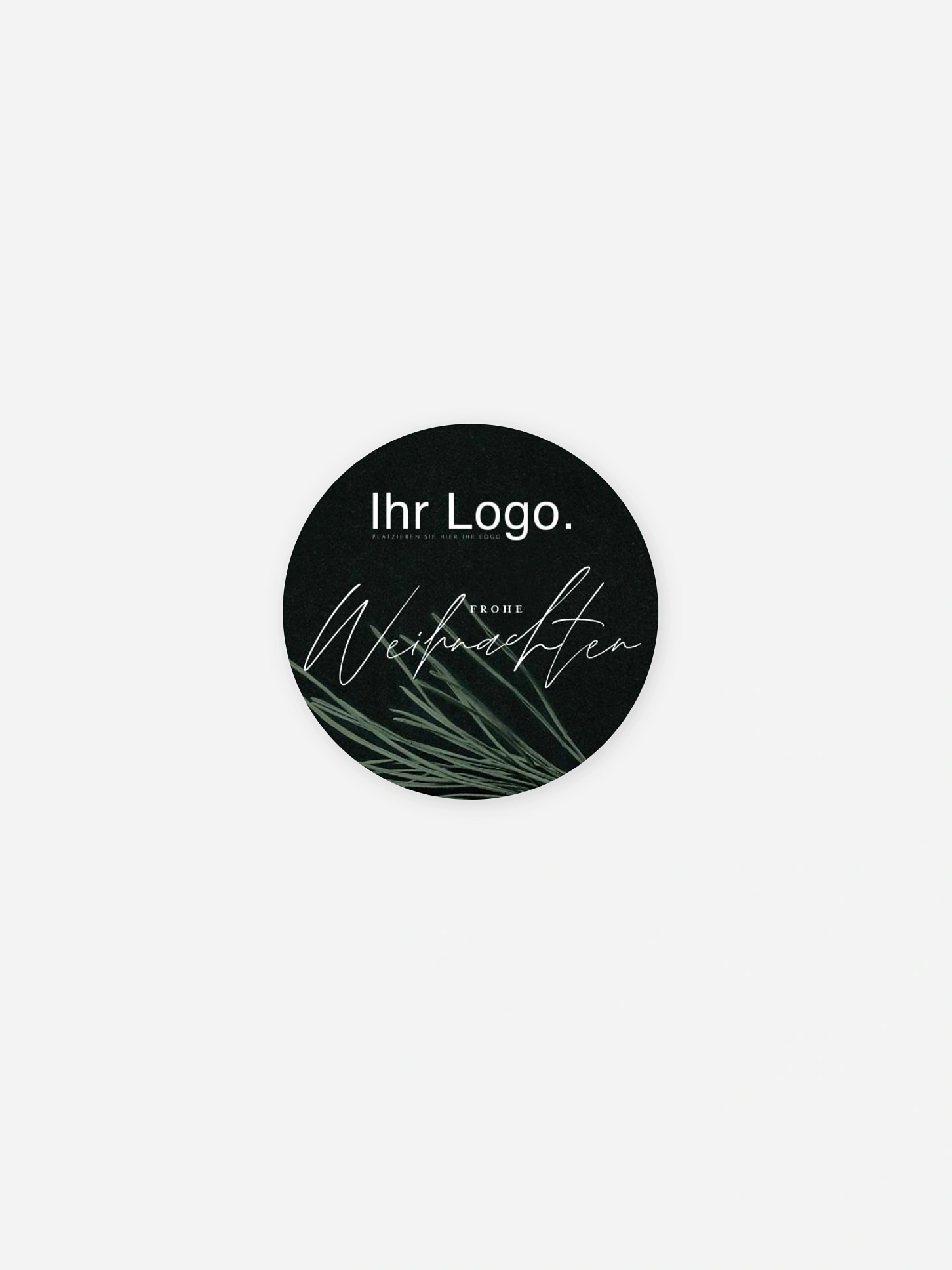 Geschenkaufkleber Geschäftlich Modern Pine