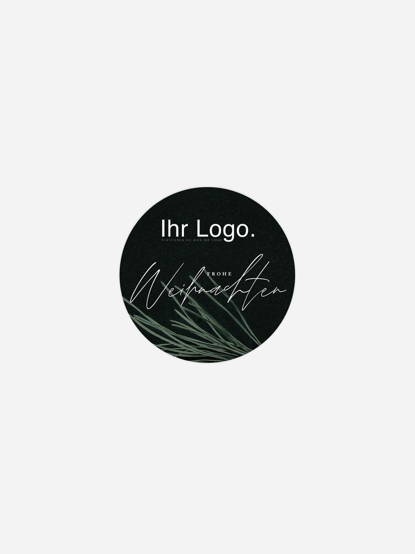 Geschenkaufkleber Geschäftlich Modern Pine
