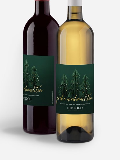 Flaschenetikett geschäftlich Felt Forest