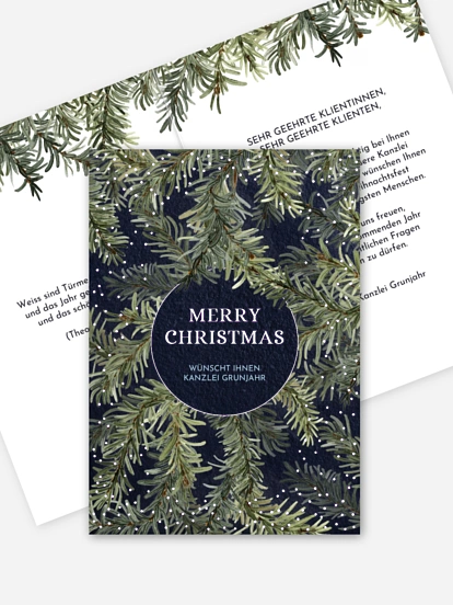 Geschäftliche Weihnachtskarte Christmas Charm