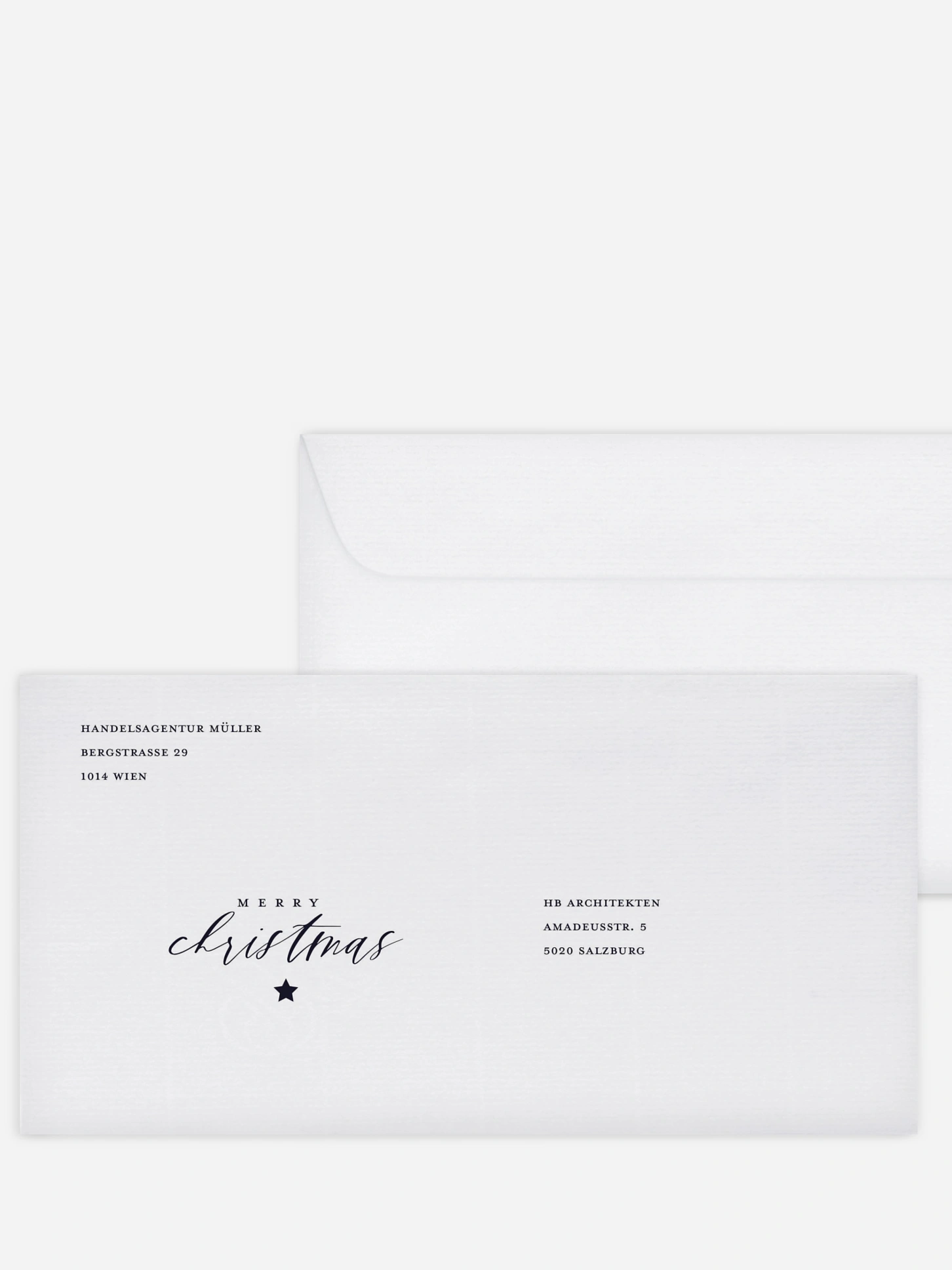 Bedruckte Umschläge geschäftl. Weihnachten Letter from Santa