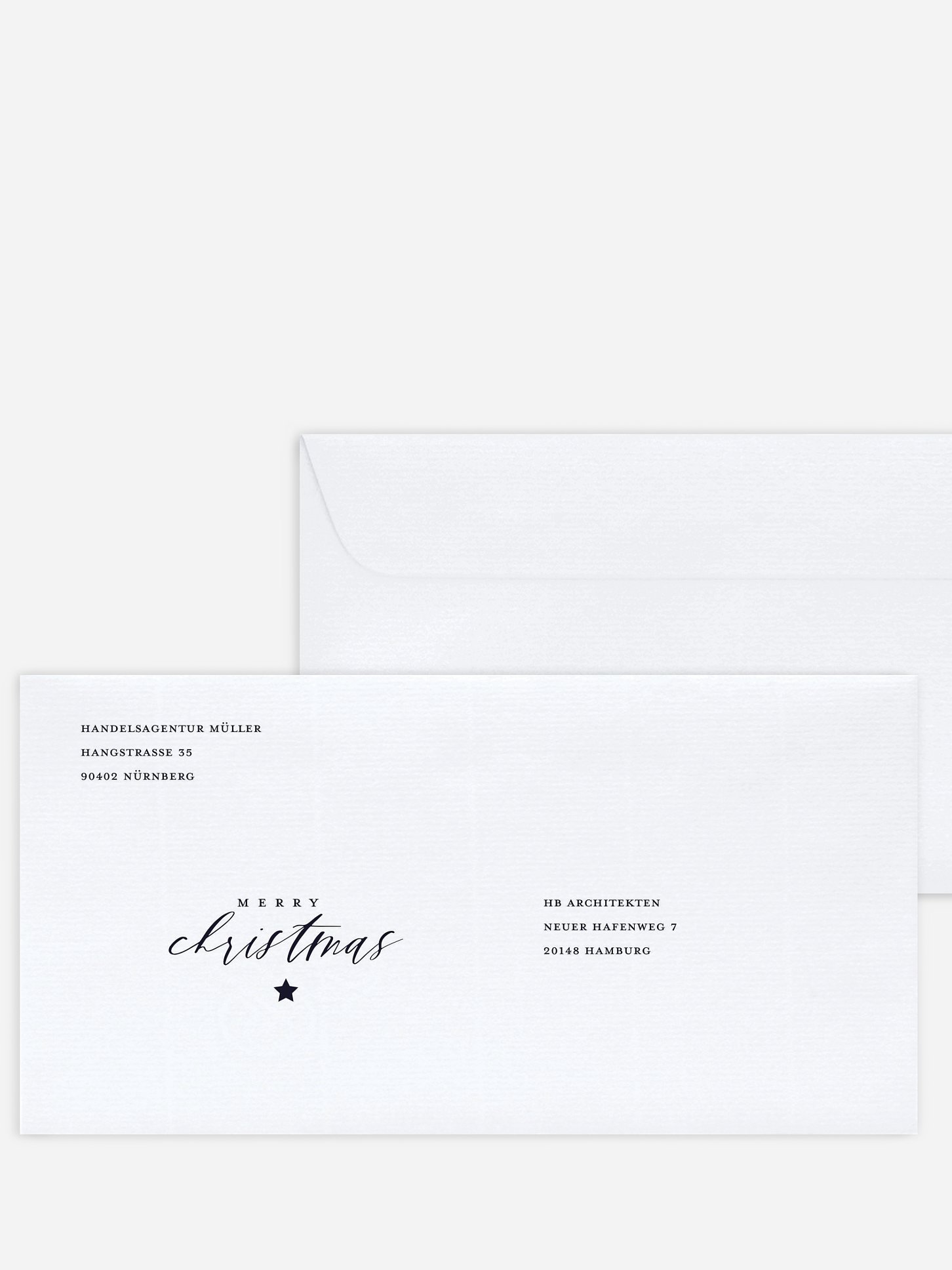 Bedruckte Umschläge geschäftl. Weihnachten Letter from Santa
