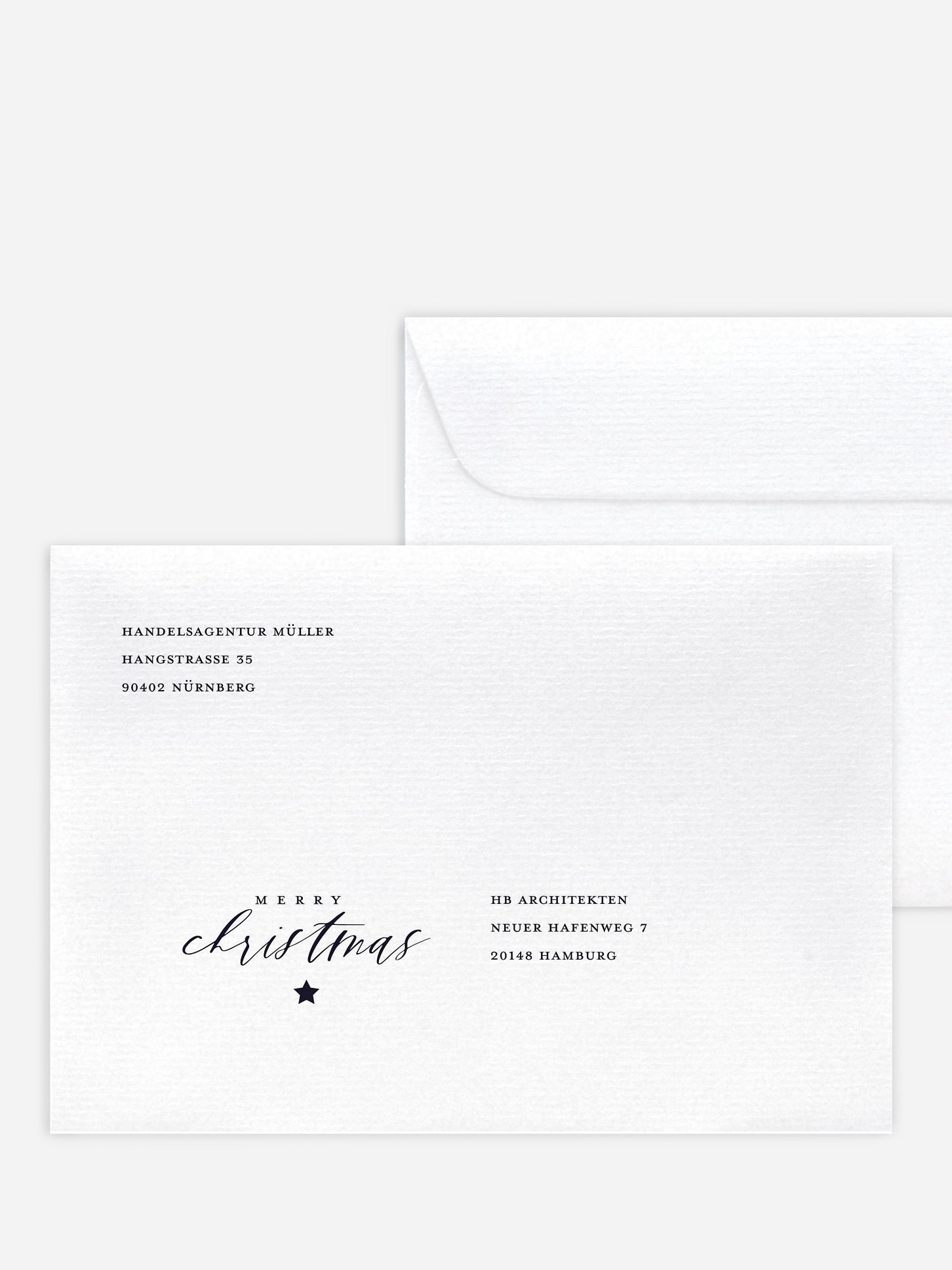 Bedruckte Umschläge geschäftl. Weihnachten Letter from Santa