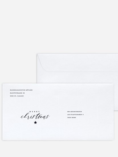 Bedruckte Umschläge geschäftl. Weihnachten Letter from Santa