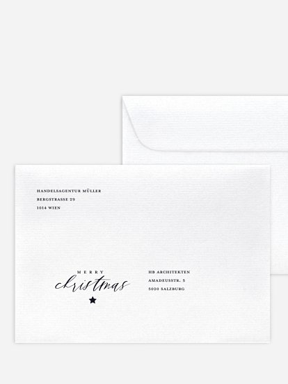 Bedruckte Umschläge geschäftl. Weihnachten Letter from Santa