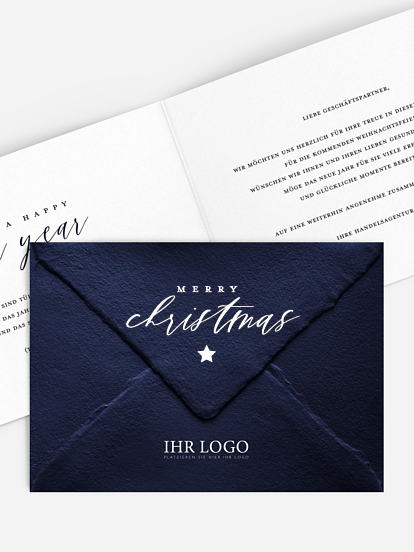 Geschäftliche Weihnachtskarte Letter from Santa