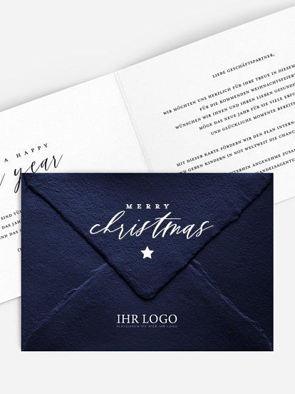 Spendenkarten Geschäftlich Letter from Santa