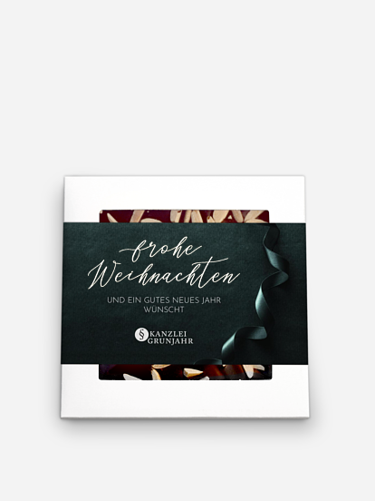 Schokobox geschäftlich Satinband