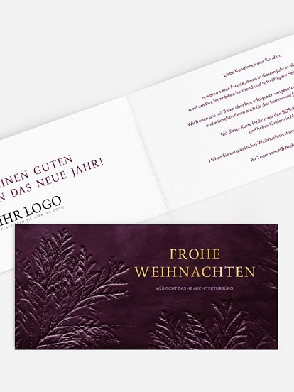 Spendenkarten Geschäftlich Geprägt