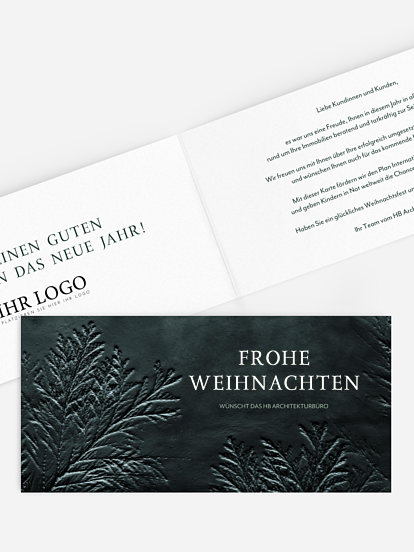 Spendenkarten Geschäftlich Geprägt