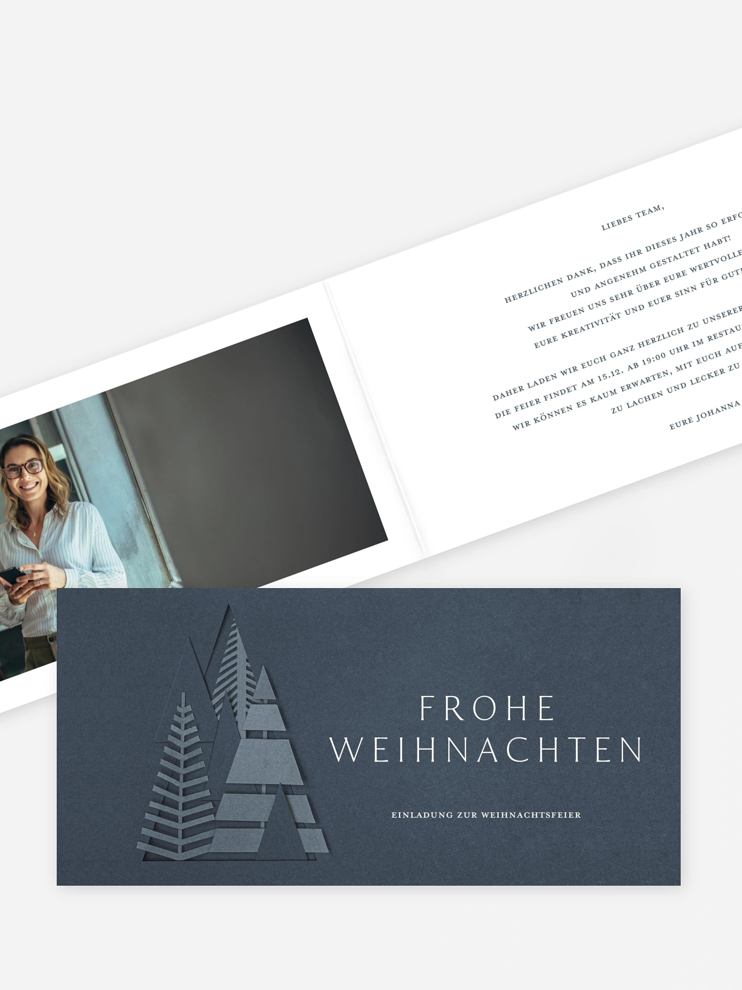 Weihnachtsfeier Chic Silhouette (Lack)