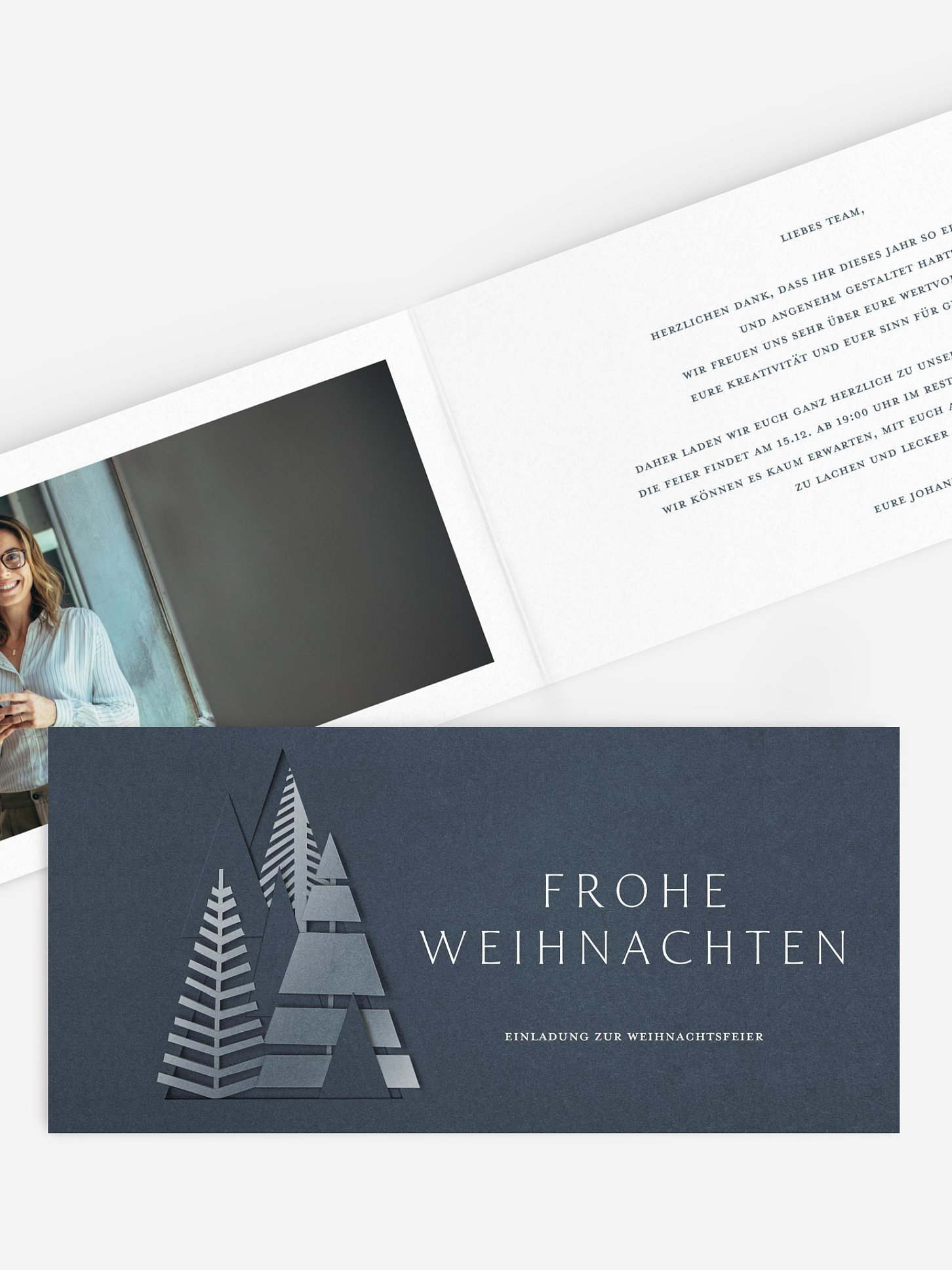 Weihnachtsfeier Chic Silhouette (Lack)
