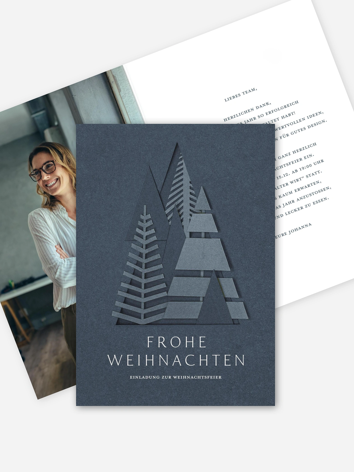 Weihnachtsfeier Chic Silhouette (Lack)