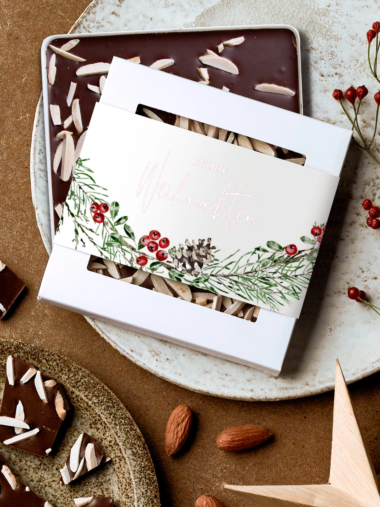 Schokobox geschäftlich Berry Wreath