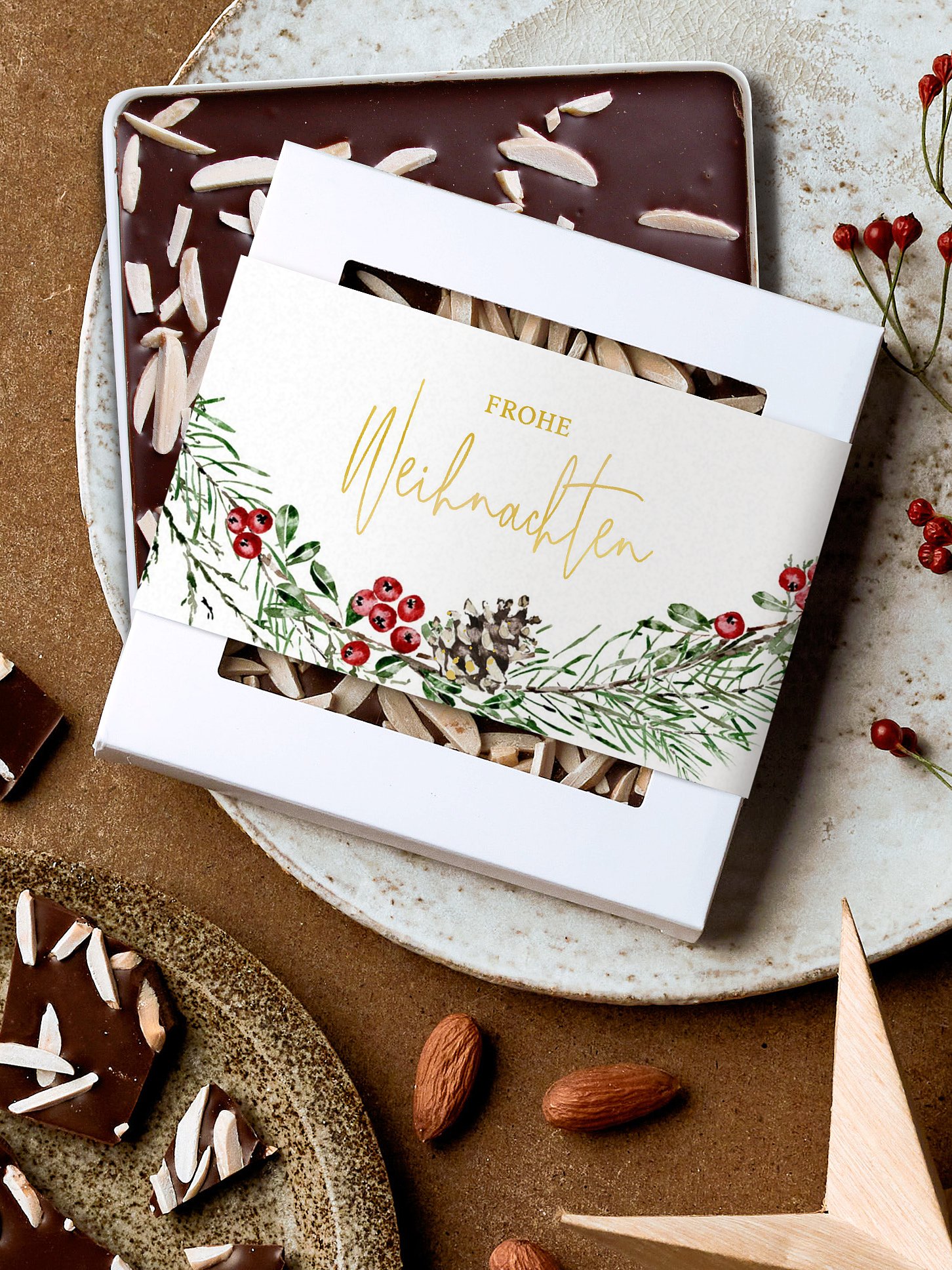 Schokobox geschäftlich Berry Wreath
