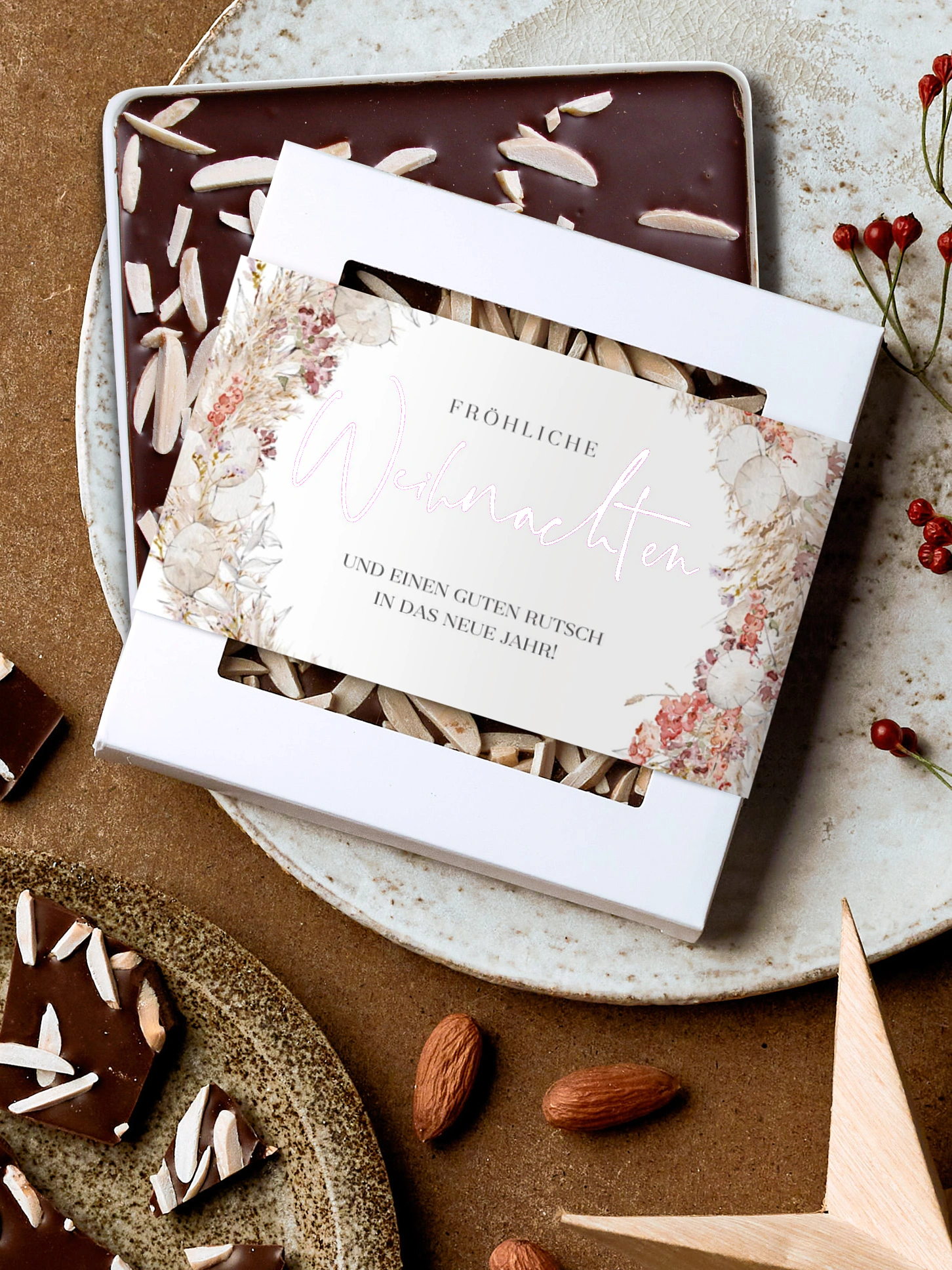 Schokobox geschäftlich Christmas Boho