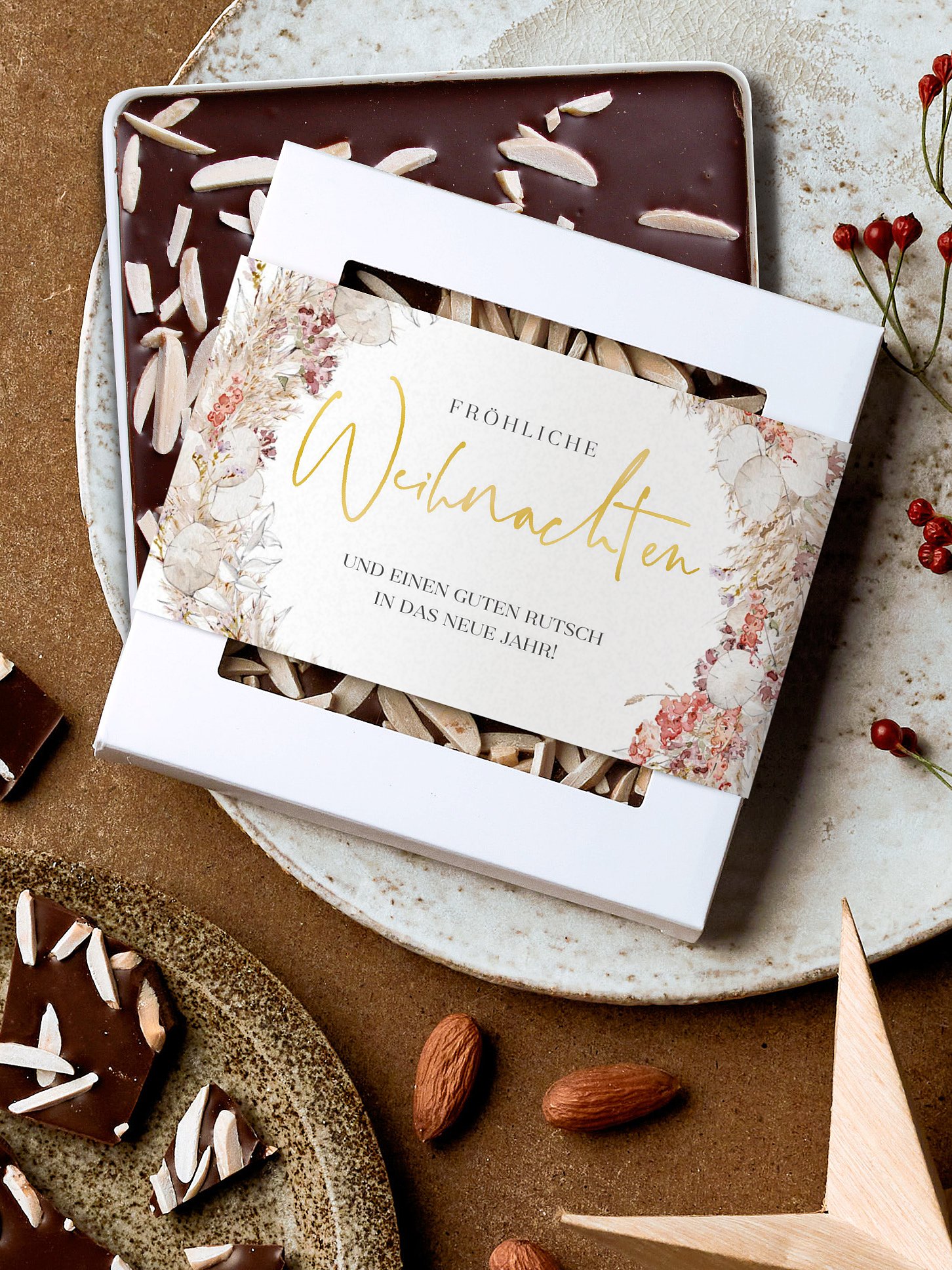 Schokobox geschäftlich Christmas Boho